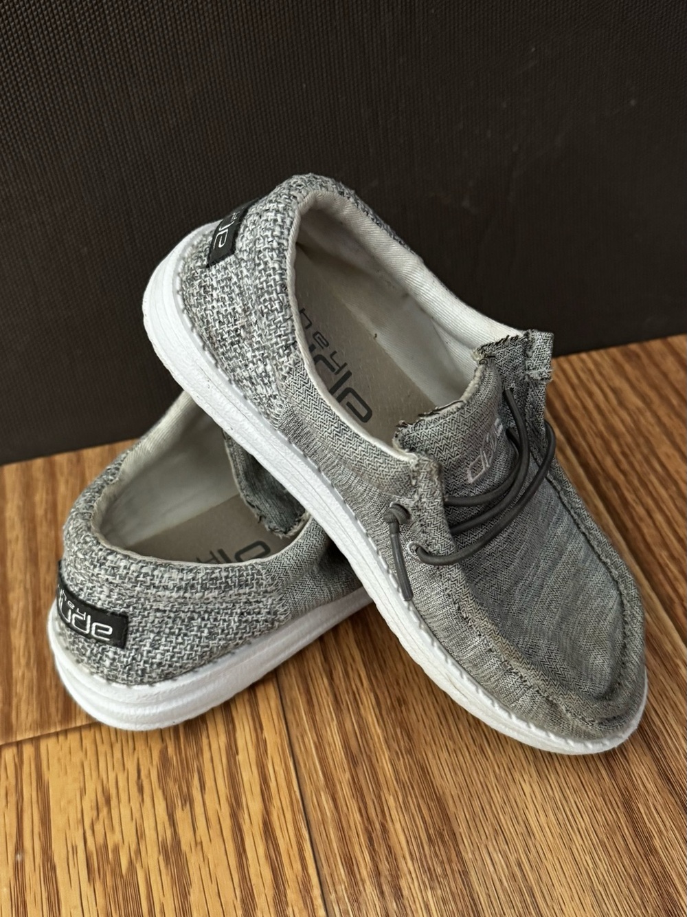 Hey Dude Boys Grey Shoes Size 13